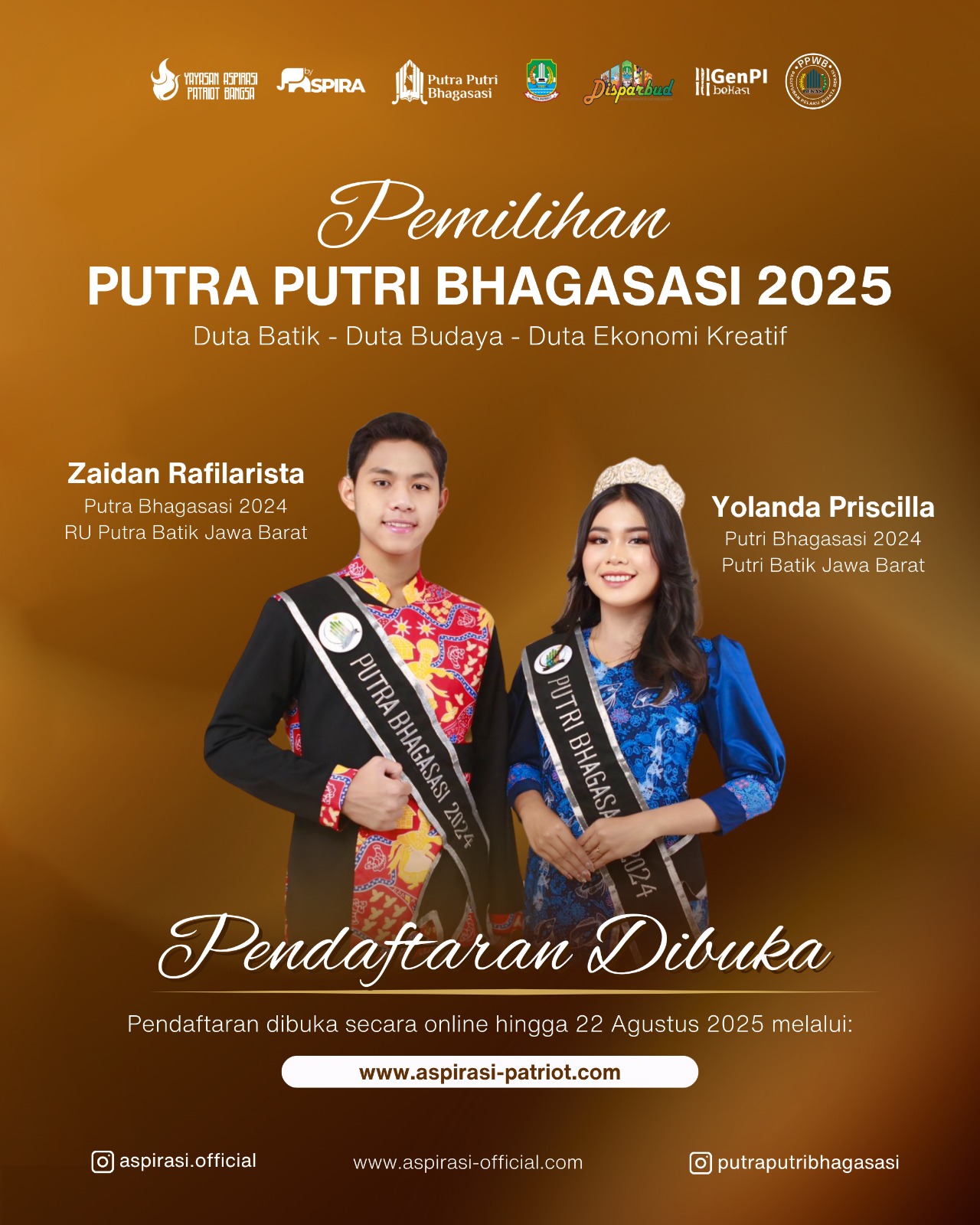 Pemilihan Putra Putri Bhagasasi 2025 Resmi Dibuka: Ajang Bergengsi untuk Gen Z Berkarya, Bersinar, dan Bermanfaat