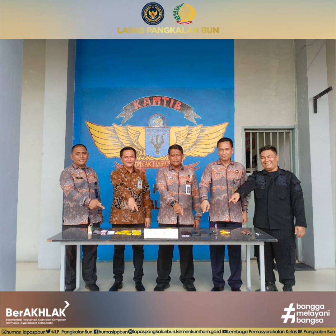 Keterangan foto: Kantor Wilayah Direktorat Jenderal Pemasyarakatan (Ditjenpas) Kalimantan Tengah, Melaksanakan kegiatan Monitoring dan Evaluasi (Monev) sebagai bentuk pengawasan melekat di Lapas kelas IIB Pangkalan Bun, Kamis (10/07/25).