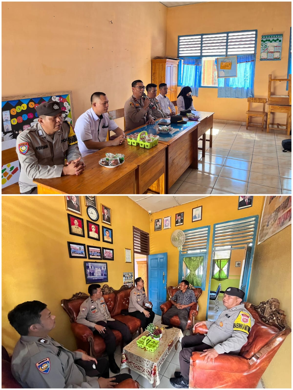 Polsek Penukal Utara Tanamkan Kesadaran Hukum pada Pelajar Baru SMA Negeri 1 melalui MPLS