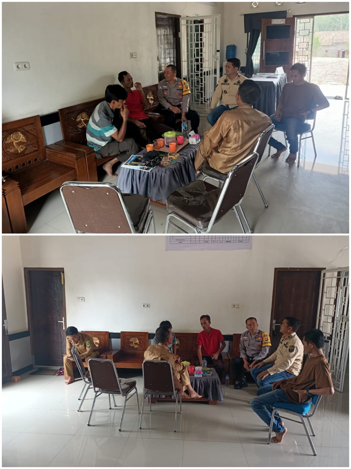 POLSEK TALANG UBI TURUN KE DESA MENDENGAR ASPIRASI DAN TEGAKKAN KAMTIBMAS DI SUKAMAJU