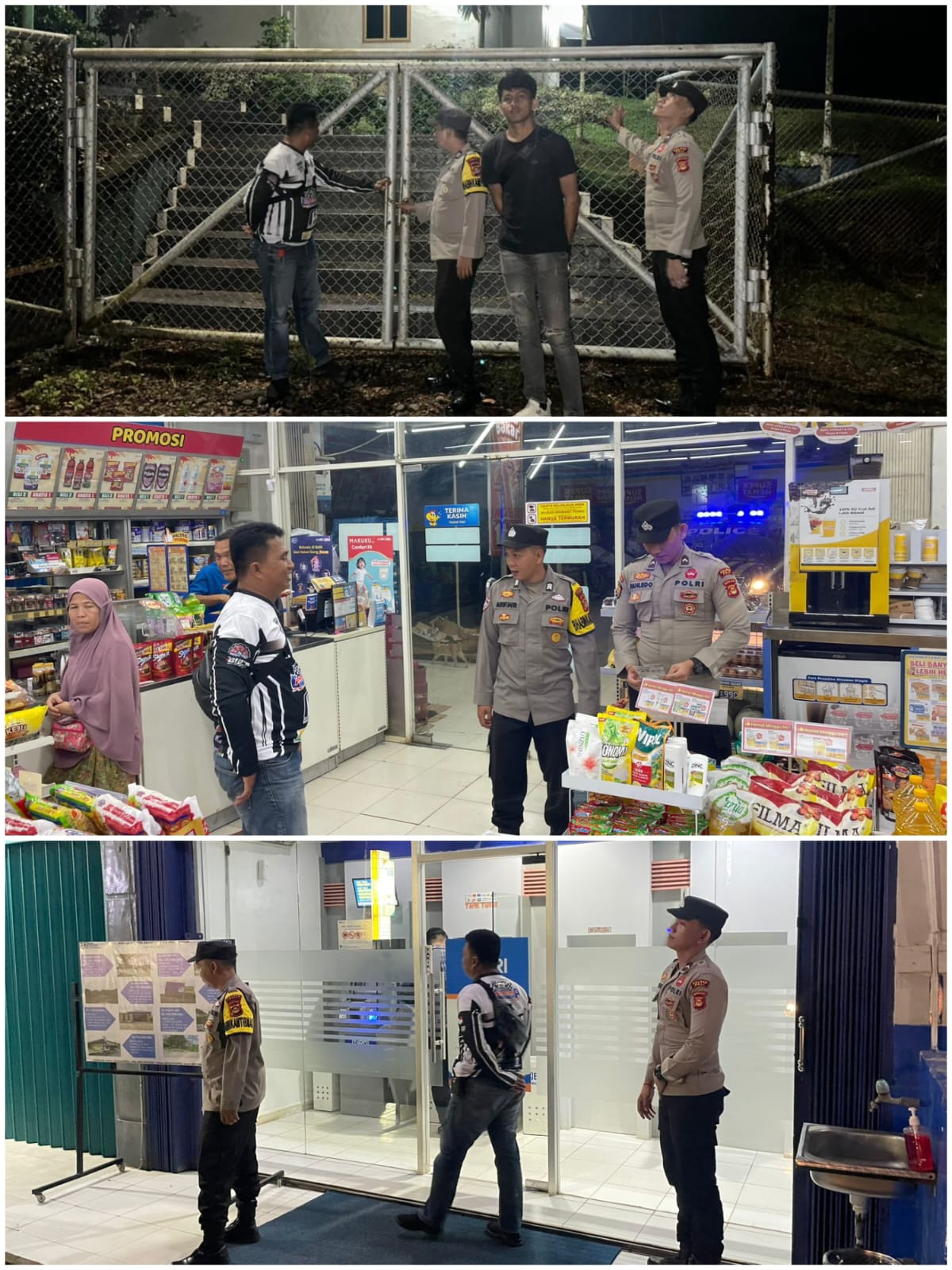 POLSEK TALANG UBI GELAR KRYD, CIPTAKAN SITUASI AMAN DAN KONDUSIF DI MALAM HARI