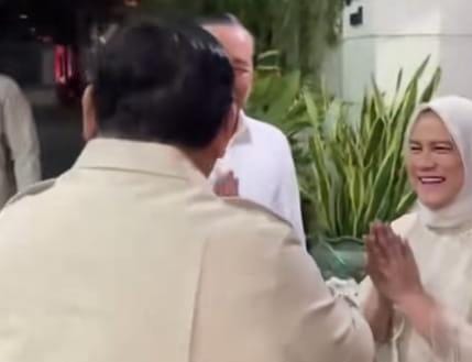 Hadir di Kongres Partai PSI Presiden Prabowo Subianto Sambangi Kediaman Mantan Presiden Joko Widodo