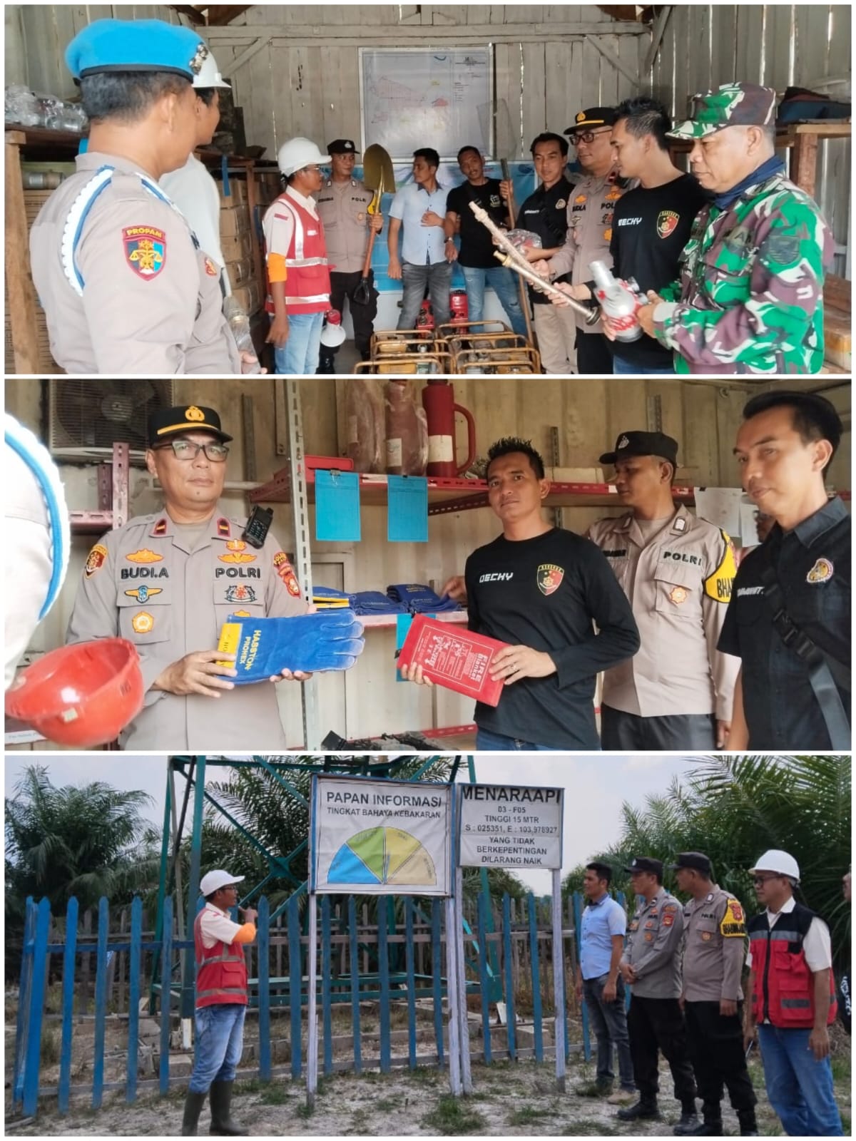 POLRES PALI TINJAU KESIAPAN PT LKK HADAPI KARHUTLA 2025