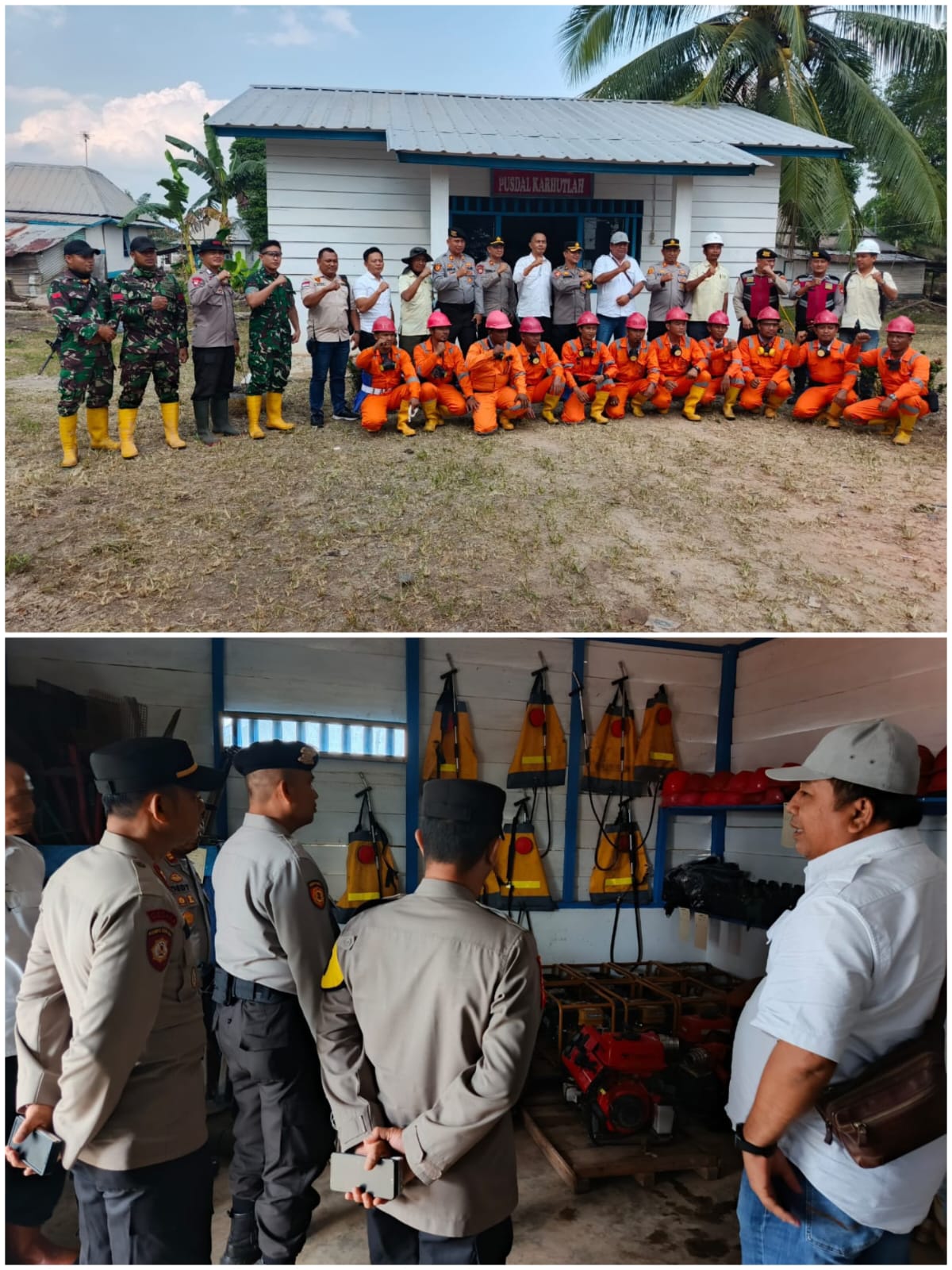 Polres PALI Cek Kesiapan PT. GBS Hadapi Ancaman Karhutla