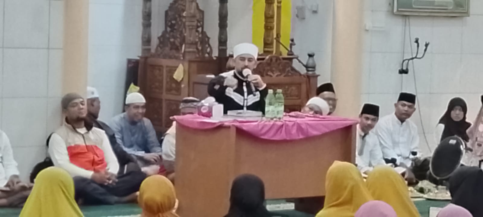 Safari Dakwah, Zikir dan Muhasabah Bersama Habib Ahmad Al-Habsyi di Masjid At-Taqwa Muslim Panca Sila Desa Air Itam