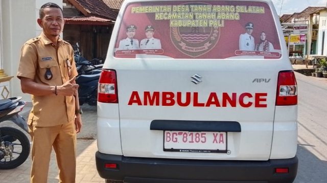 Dalam Rangka Meningkatkan Pelayanan Kesehatan, Pemerintah Desa Tanah Abang Selatan Membeli Mobil Ambulance