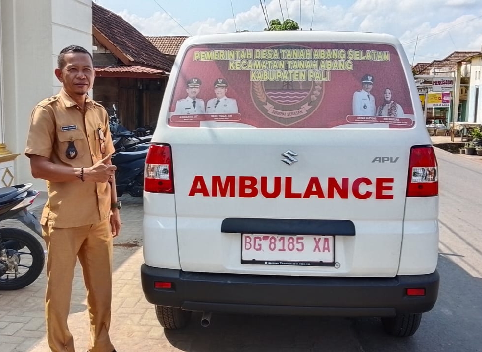 Dalam Rangka Meningkatkan Pelayanan Kesehatan, Pemerintah Desa Tanah Abang Selatan Membeli Mobil Ambulance