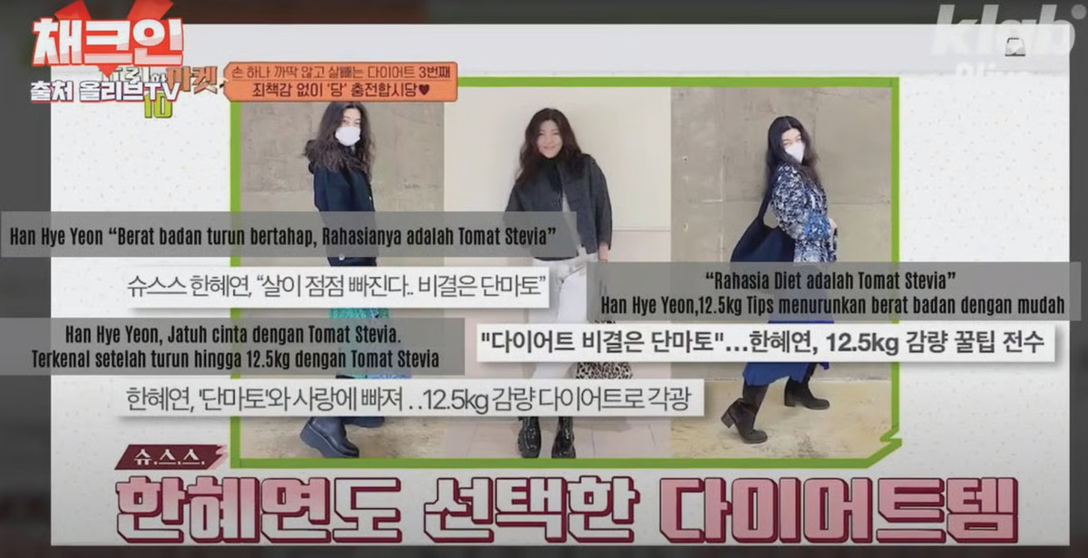 Camilan Sehat Selebriti Korea? Kilat Populer Berkat Stylst Han Hye‑yeon dan Cherry Tomato Stevia