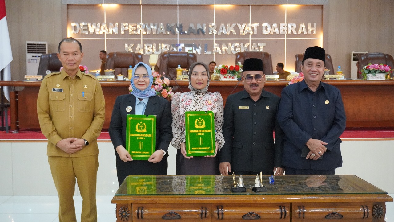 Ranperda RPJMD Kabupaten  Langkat Tahun 2025-2029 Disahkan Menjadi Perda