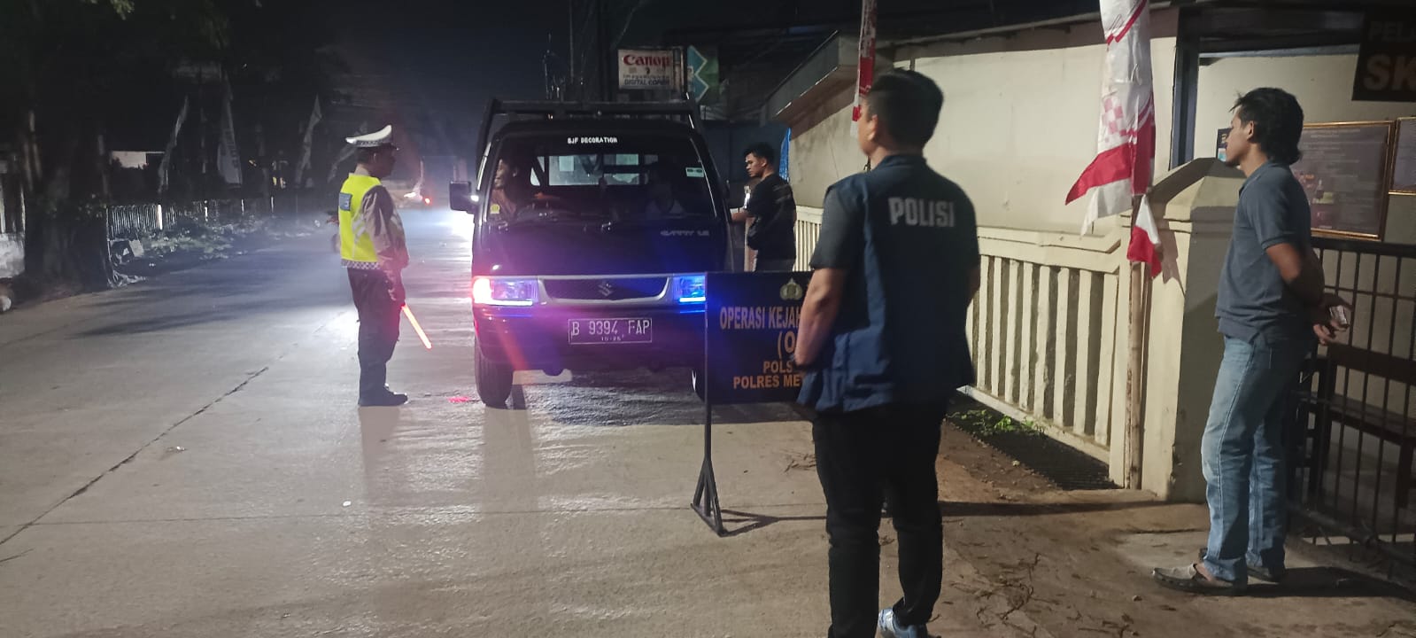 Kanit Reskrim Polsek Setu Turun Langsung Gelar OKJ dan Patroli Biru Sasar Pelaku Kejahatan di Lokasi Rawan Malam Hari