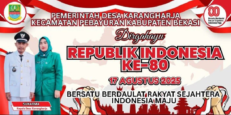 Kepala Desa Karangharja Heru Sukarma akan memeriahkan Dirgahayu Republik Indonesia yang ke-80