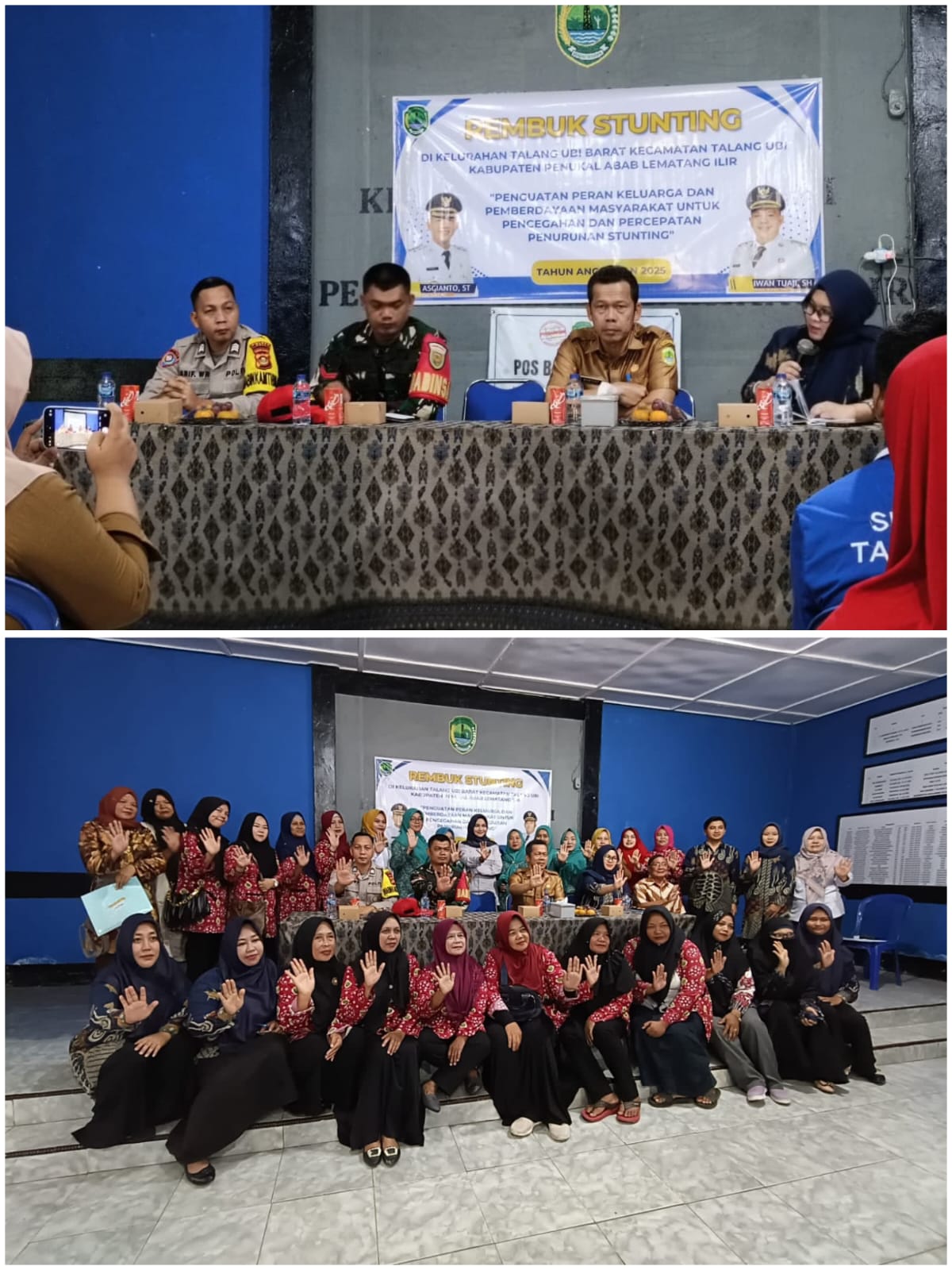 Cegah Stunting, Polsek Talang Ubi Hadiri Rembuk Bersama Warga Talang Ubi Barat