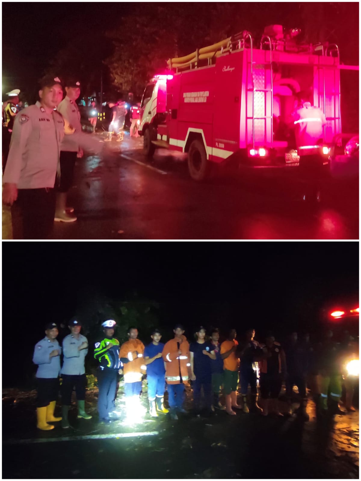 Hujan Angin Tumbangkan Pohon di KM 10 Talang Ubi, Polisi Bergerak Cepat Pulihkan Arus Lalu Lintas