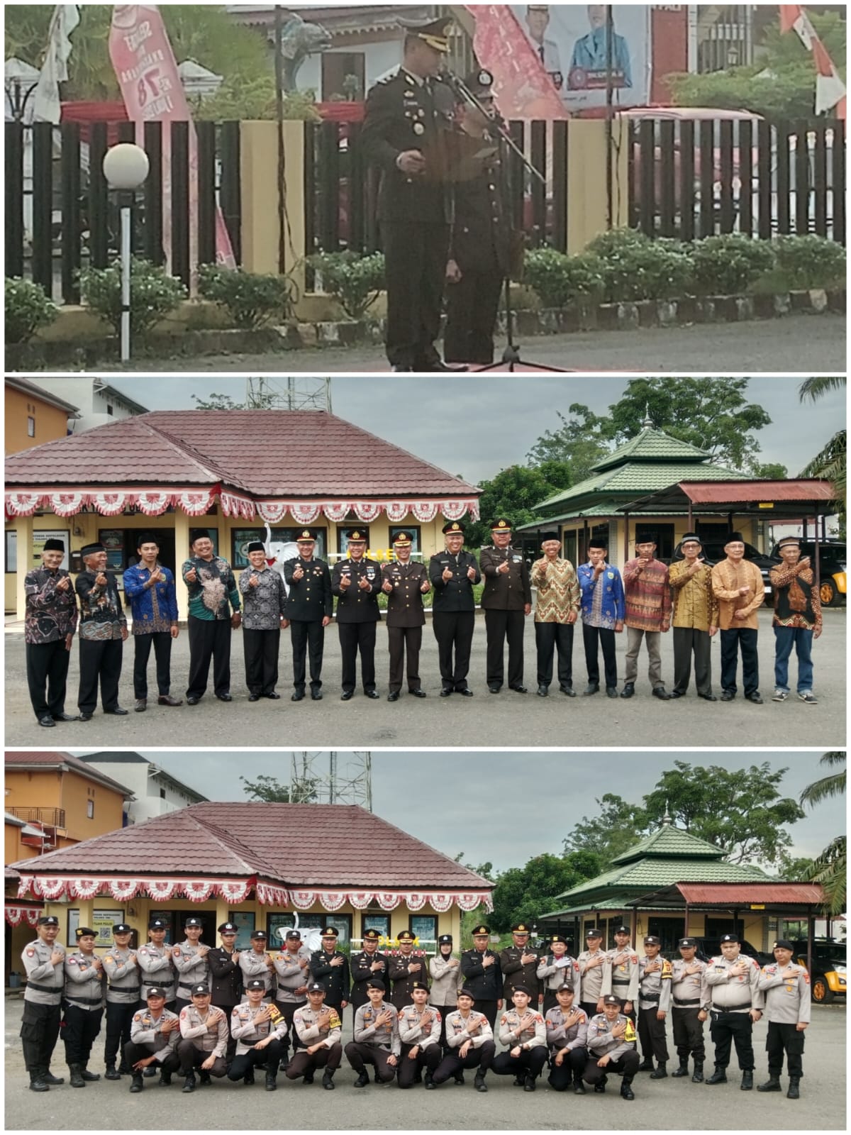 Polsek Talang Ubi Gelar Upacara Bendera HUT RI ke-80, Simbol Kebersamaan Polisi dan Masyarakat