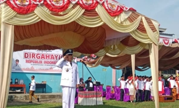 Pemerintah Desa Raja Menggelar Upacara Pengibaran Bendera Merah Putih Dalam Rangka Memperingati HUT RI Ke-80