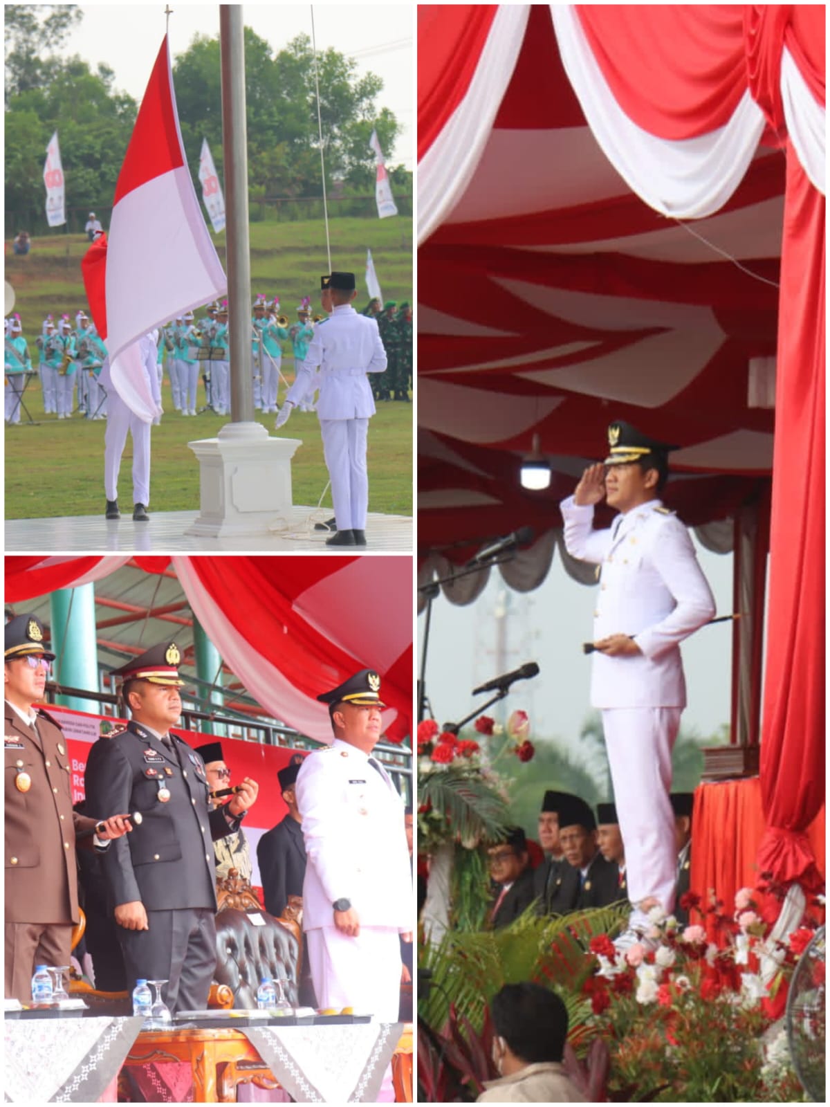 Upacara Detik-Detik Proklamasi HUT ke-80 RI di PALI Berlangsung Khidmat dan Meriah