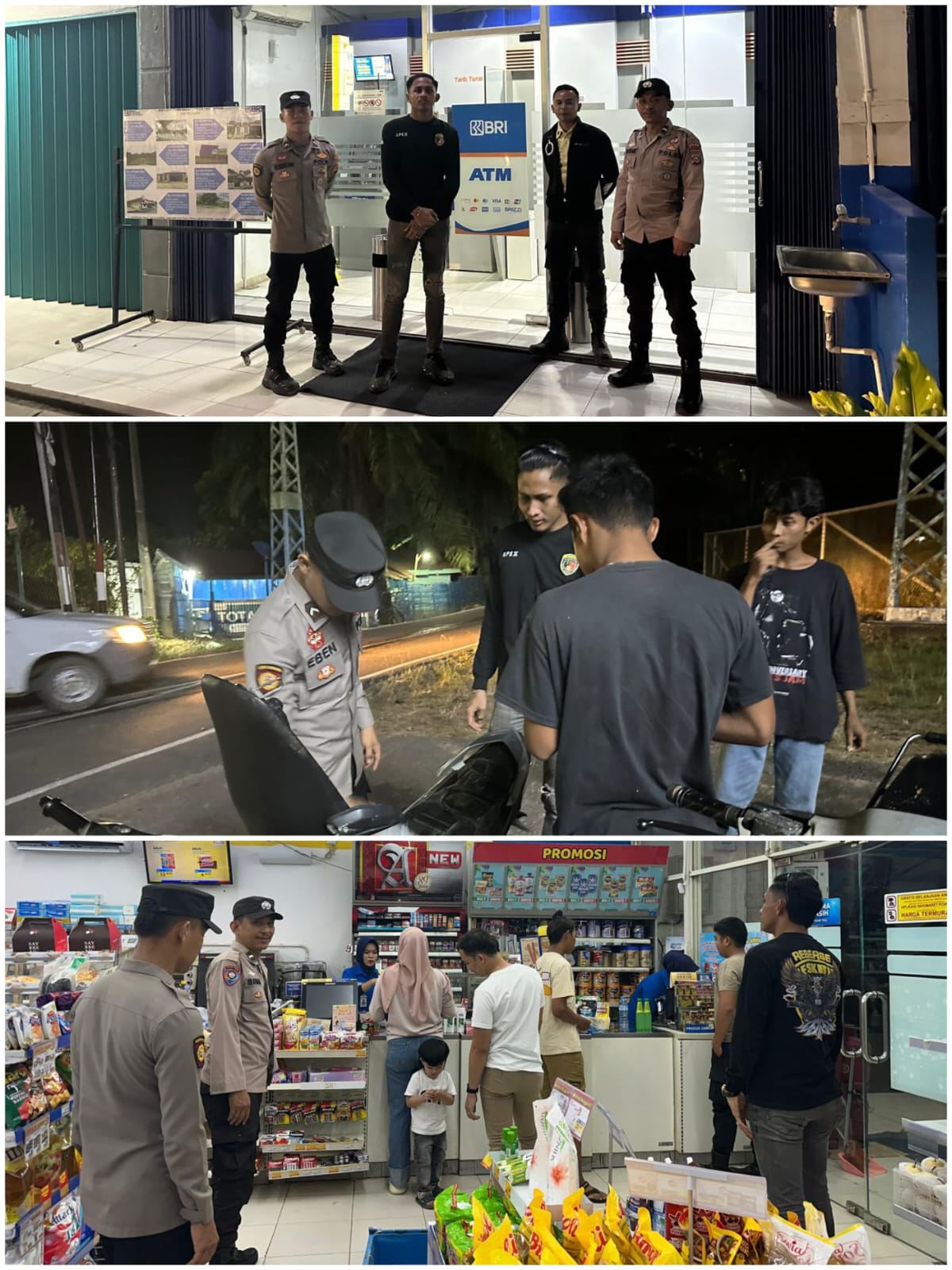 Polsek Talang Ubi Gelar KRYD, Jaga Kondusifitas Malam di Wilayah Hukum PALI