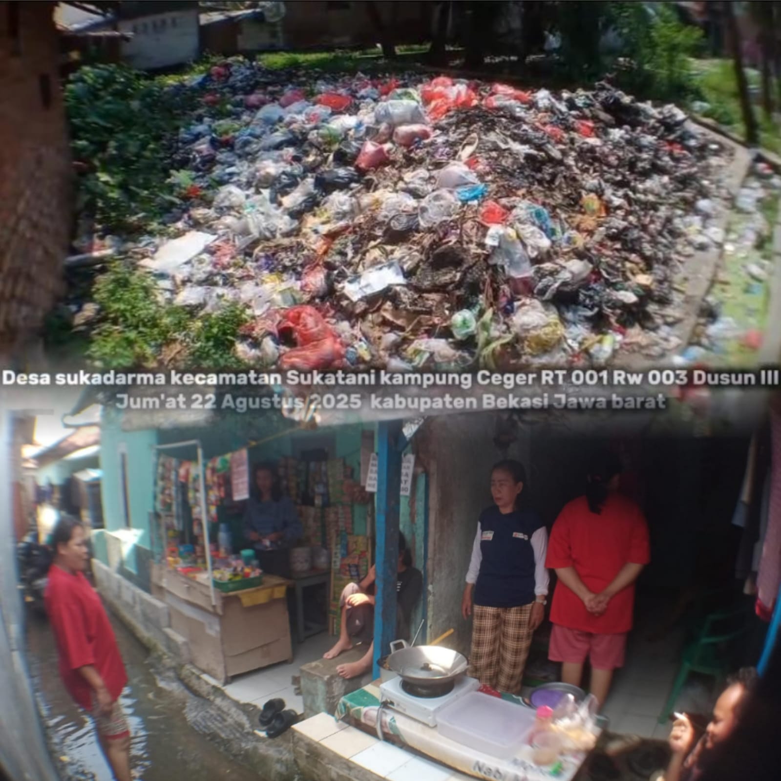 Miris…!!! Banjir dan Sampah Bertahun-tahun Menyelimuti Kampung Ceger Kades Hanya Janji Palsu Belaka