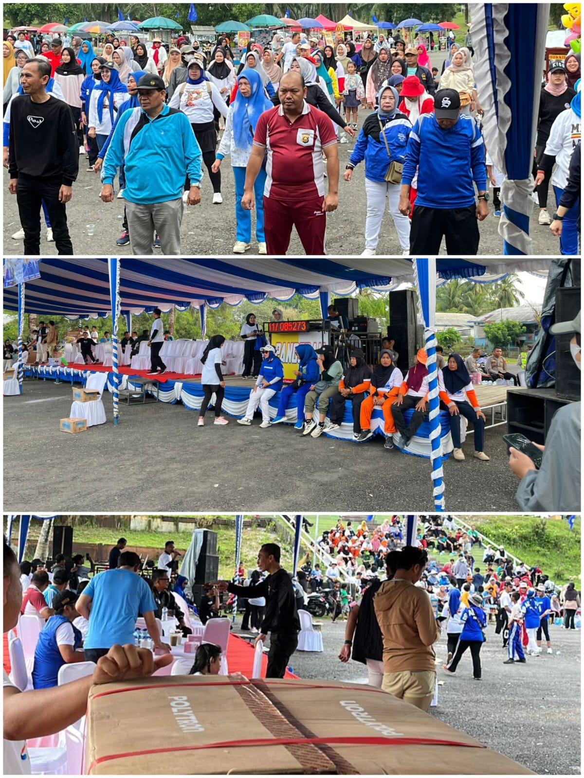 Jalan Santai HUT ke-27 PAN di PALI Berlangsung Meriah, Polres PALI Pastikan Keamanan Kondusif