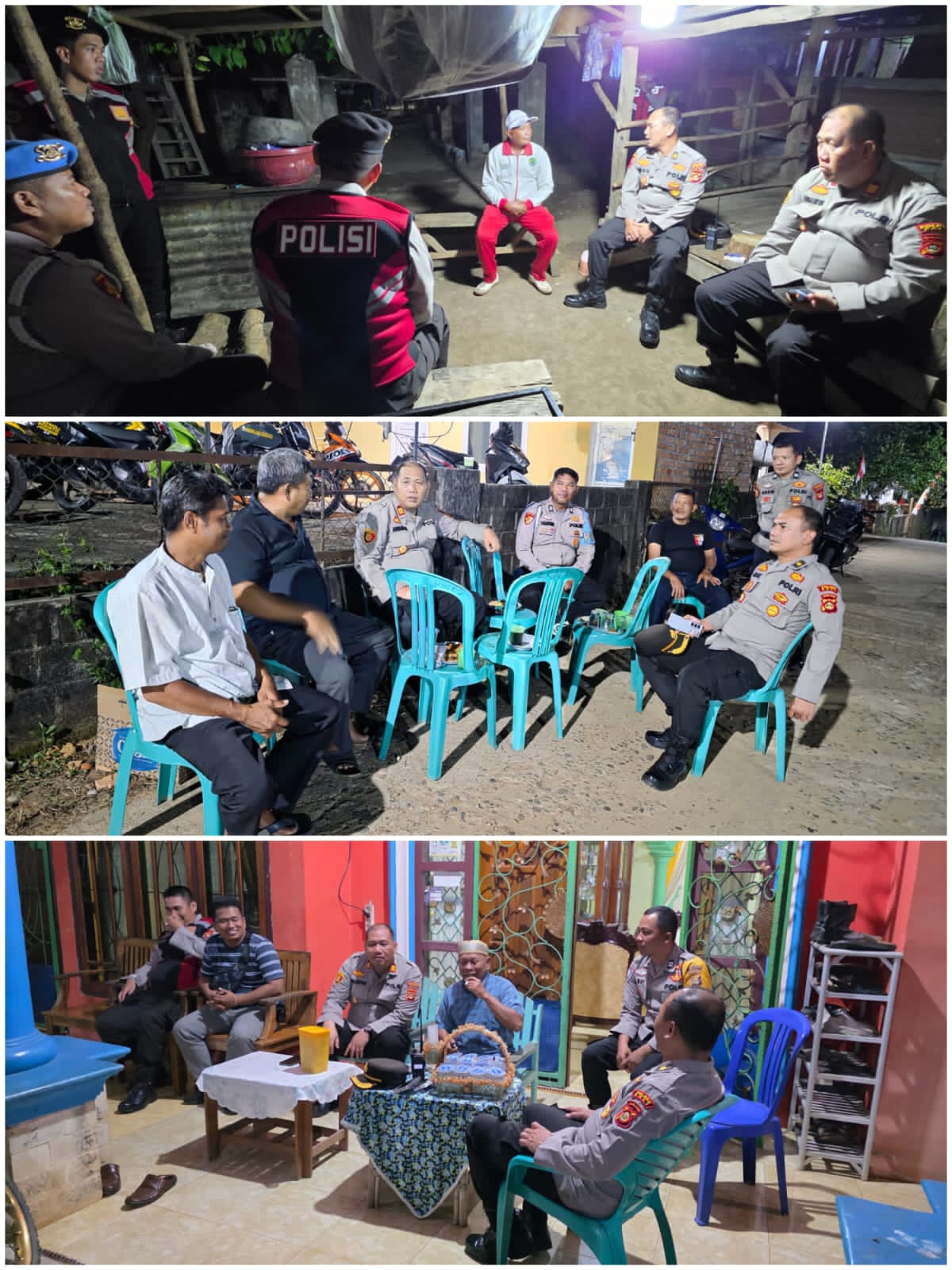 Polres PALI Sambangi Tokoh Masyarakat Talang Ubi, Redam Isu Nasional dan Jaga Kondusifitas