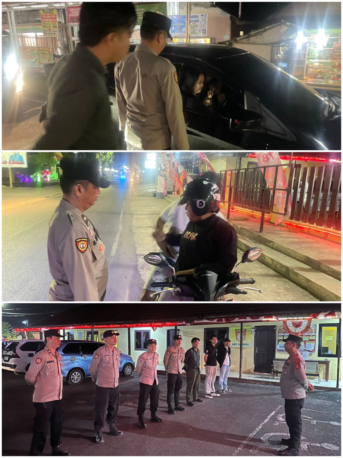 Polsek Talang Ubi Gelar KRYD, Cegah Gangguan Kamtibmas dan Tegakkan Disiplin Berlalu Lintas