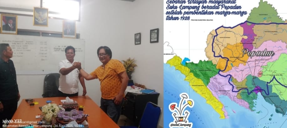 P3UW dan Ketua Team Pengukuran Tanah Ulayat Marga Aji Megoupak Tulang Bawang Sepakat Memberantas MAFIA TANAH Di Rawajitu Timur Dan Oknum Kades Yang Terlibat