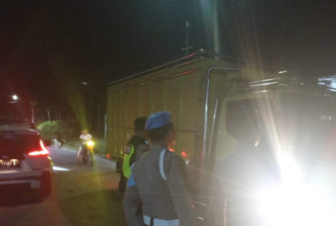 Polsek Penukal Utara Gelar Razia Terpadu, Cegah Kriminalitas Malam Hari