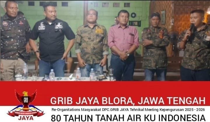 Grib Jaya Menerobos Kepengurusan Anyar Tiang Asli Blora – Membangun Bangsa Dan Negara Lebih Baik Meraih Masa Depan Sesama Merakyat