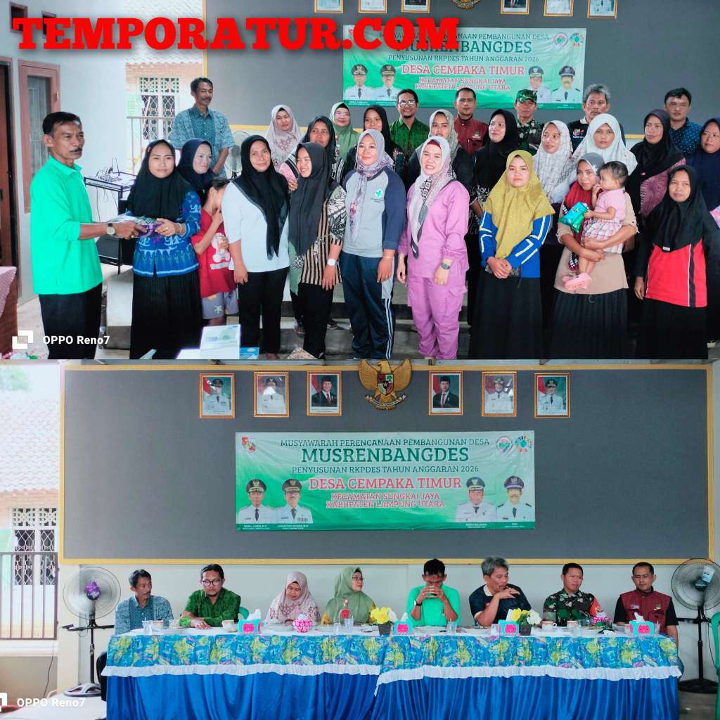 Pemdes Cempaka Timur  Gelar MusrenbangDes Penyusunan RKPDES Tahun 2026