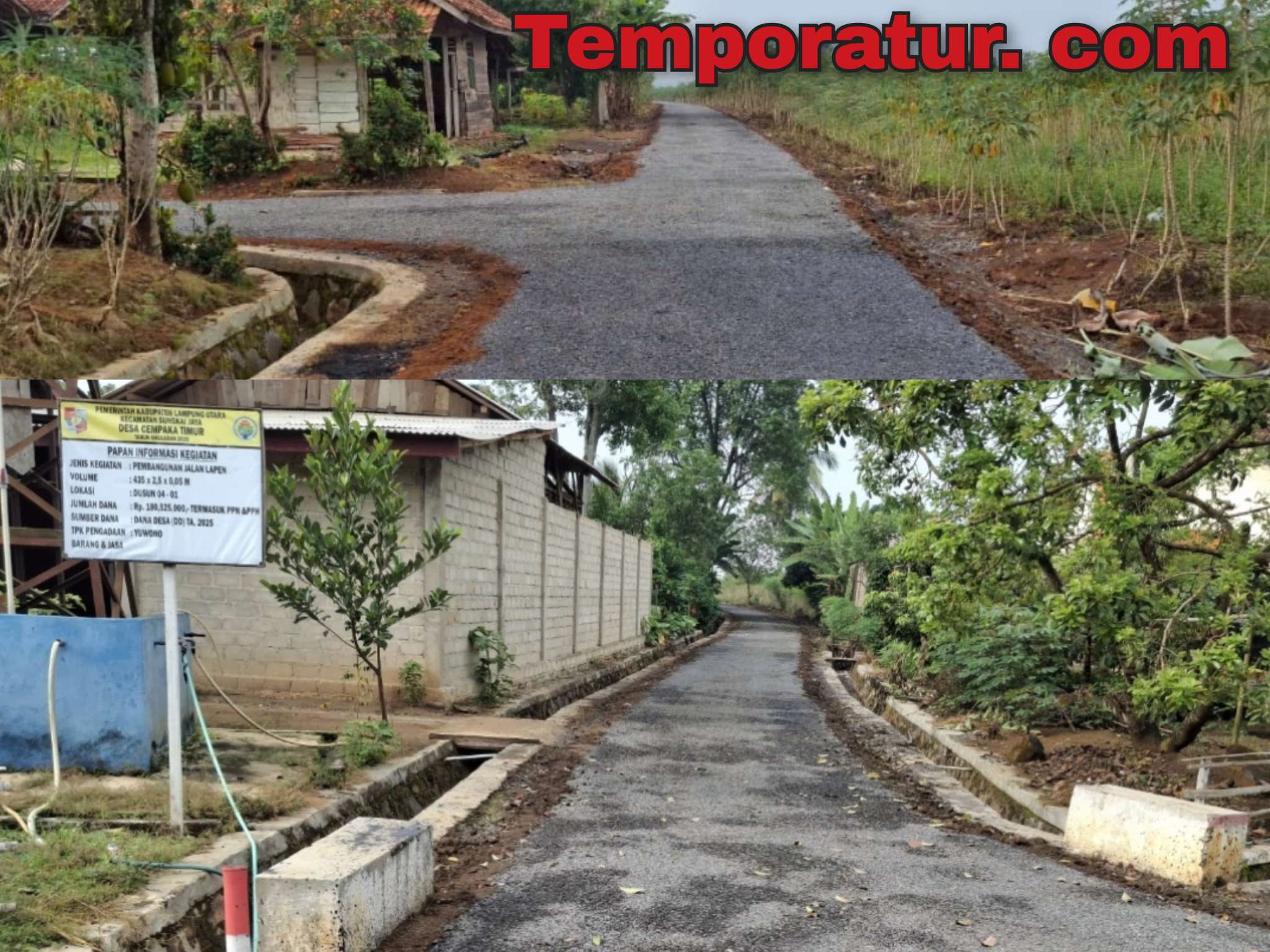 Prioritaskan Usulan dan Harapan Masyarakat, Pemdes Cempaka Timur Bangun Jalan Lapen