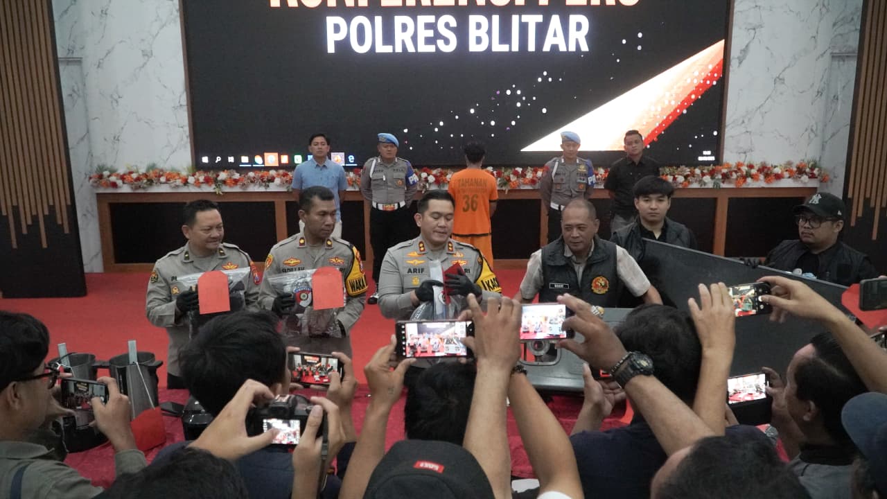 Polres Blitar Berhasil Ungkap Kasus Pasca Kerusuhan Pengerusakan, Pembakaran di Gedung DPRD Kabupaten Blitar