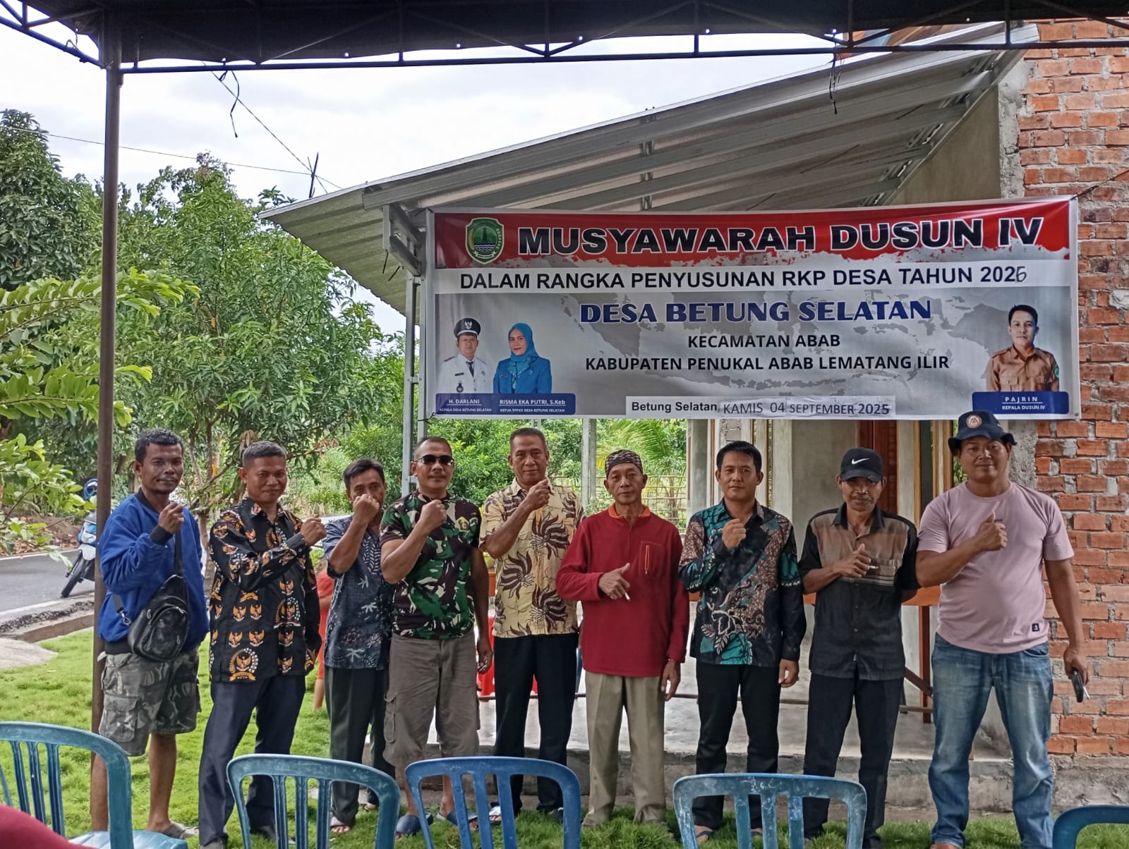Pemerintah Dusun 4 Desa Betung Selatan Menggelar Musyawarah Dusun Dalam Rangka Penetapan RPJM Desa 2026