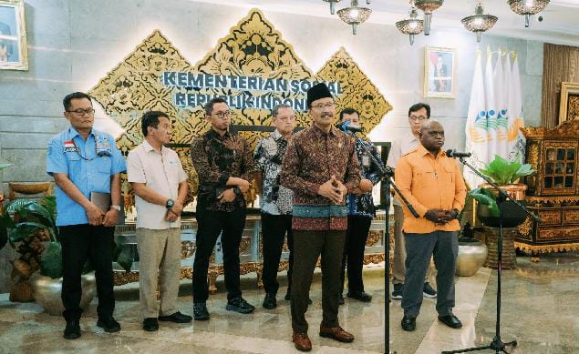 Menteri HAM Pigai Apresiasi Kementerian Sosial Rehabilitasi Korban Pasca Unjuk Rasa