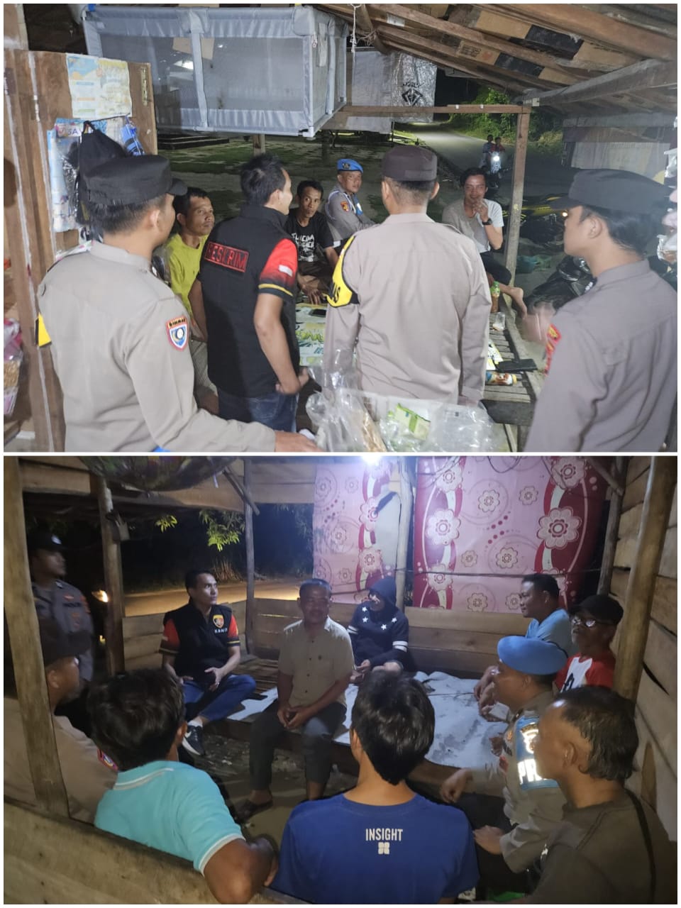 Antisipasi Isu Hoaks dan Jaga Kamtibmas, Polsek Penukal Utara Gencarkan Patroli Sambang