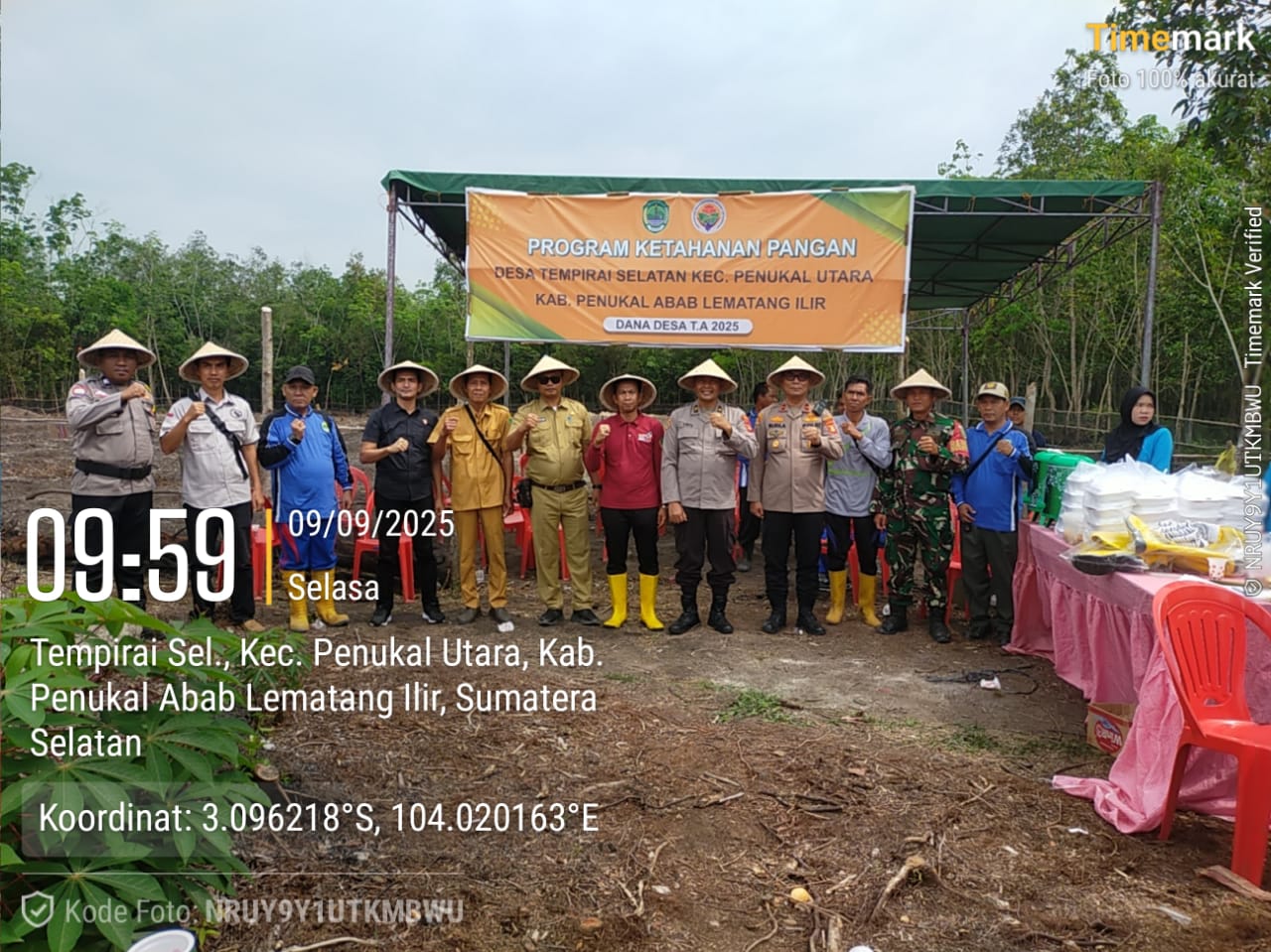 Dalam Rangka Menunjang Ketahanan Pangan Nasional Pemerintah Desa Tempirai Selatan Gelar Acara Tanam Jagung