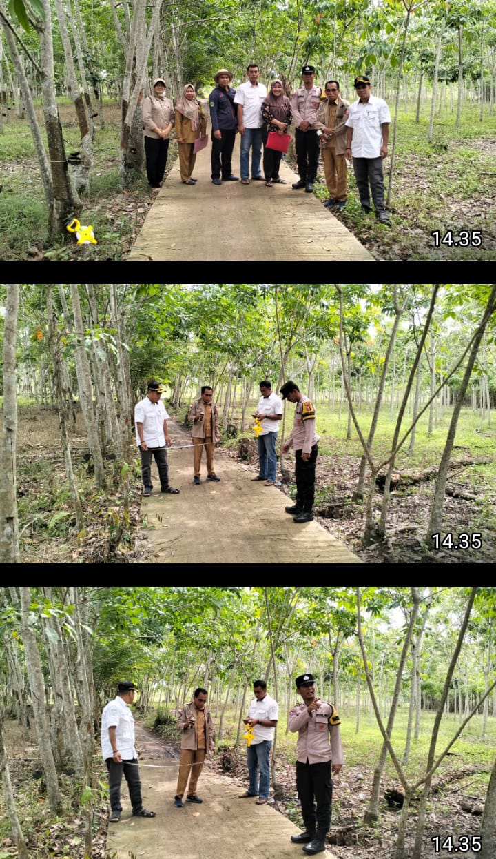 Polsek Penukal Abab Kawal Transparansi Dana Desa(DD) di Karang Agung