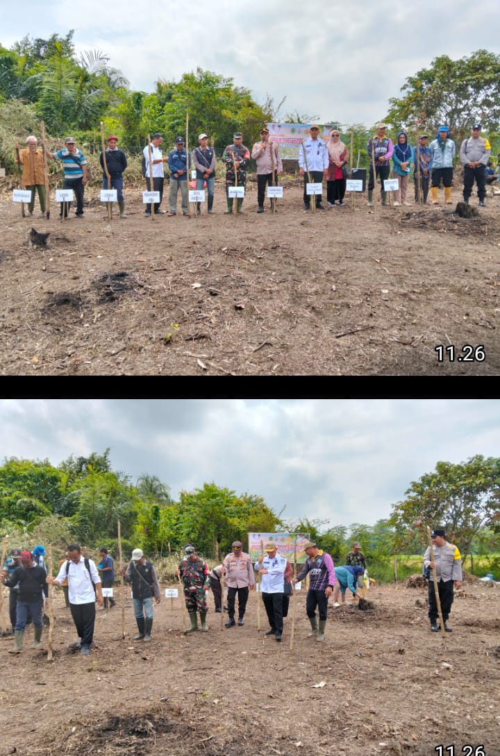 Penanaman Jagung di Desa Modong, Kapolres PALI Dorong Optimalisasi Program Ketahanan Pangan