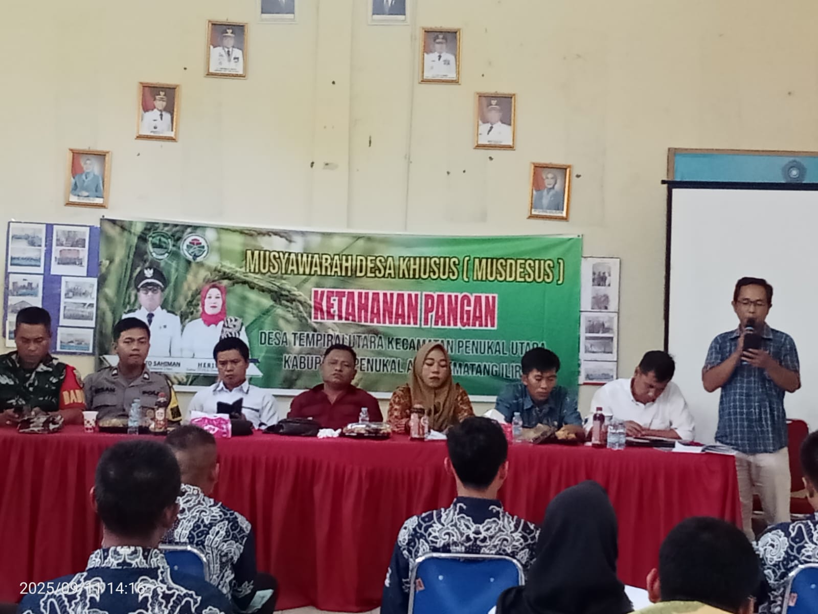 Dalam Rangka Mendukung Ketahanan Pangan Nasional Pemdes Tempirai Utara Gelar Musyawarah Desa Khusus