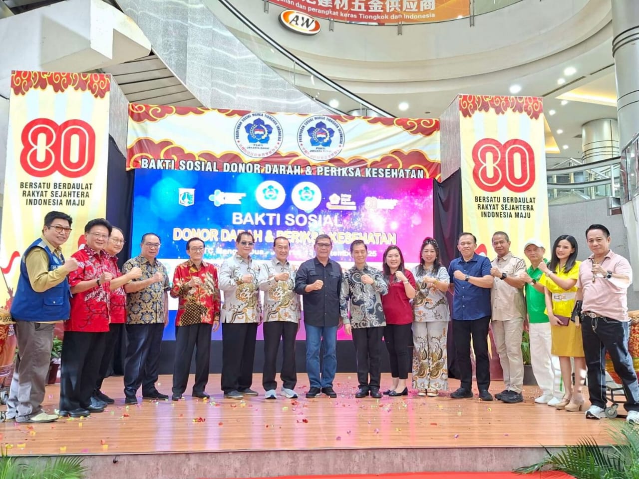 PSMTI Kolaborasi Bersama Pemprov DKI, Kemenkes dan PMI Gelar Baksos, Donor Darah dan Cek Kesehatan Gratis 