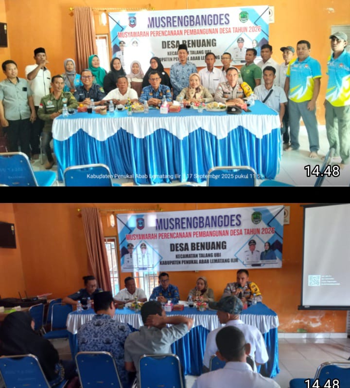Polsek Talang Ubi Hadiri Musrenbangdes 2026 Desa Benuang