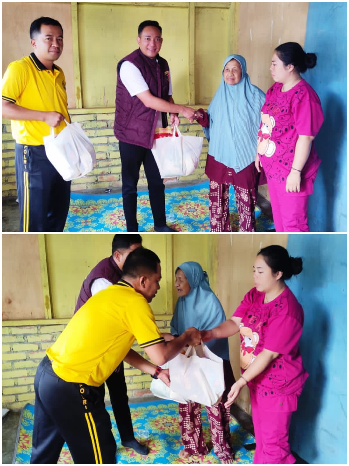 Wujud Kepedulian Terhadap Masyarakat, Polsek Talang Ubi Serahkan Tali Asih