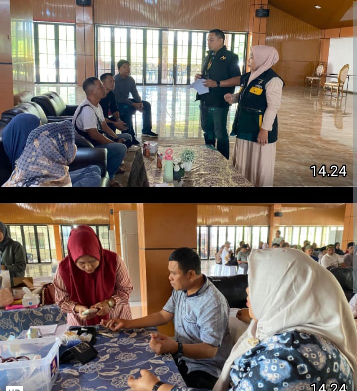 Polres PALI Ikuti Vaksinasi Meningitis dan Polio untuk Keberangkatan Jemaah Umrah 