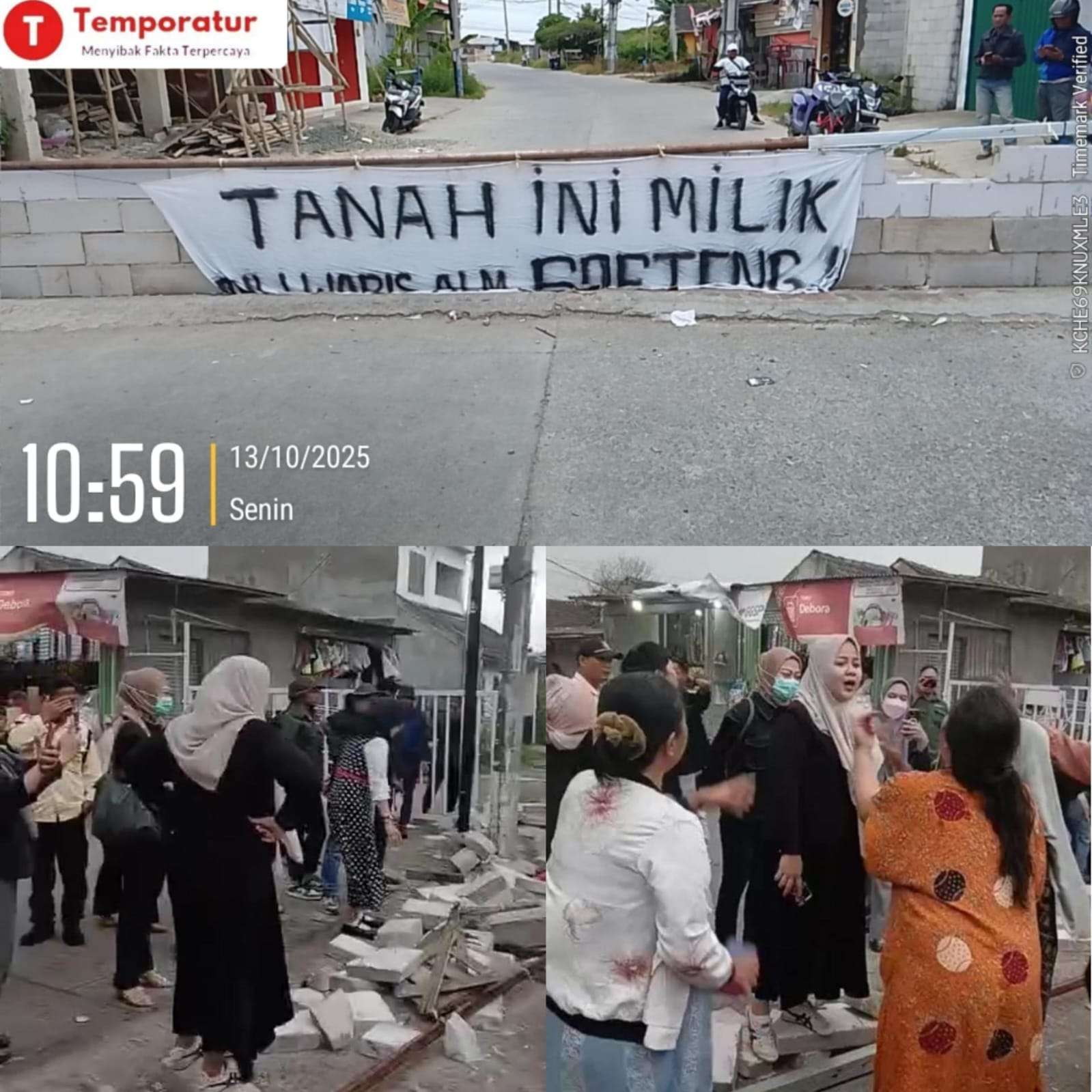 Kisruh Pembongkaran Pagar Beton yang Dipasang Ahli Waris di Perumahan Villa Kencana