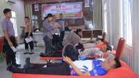 Aksi Donor Darah Polres Samosir, Sambut HUT Humas Polri Tahun 2025