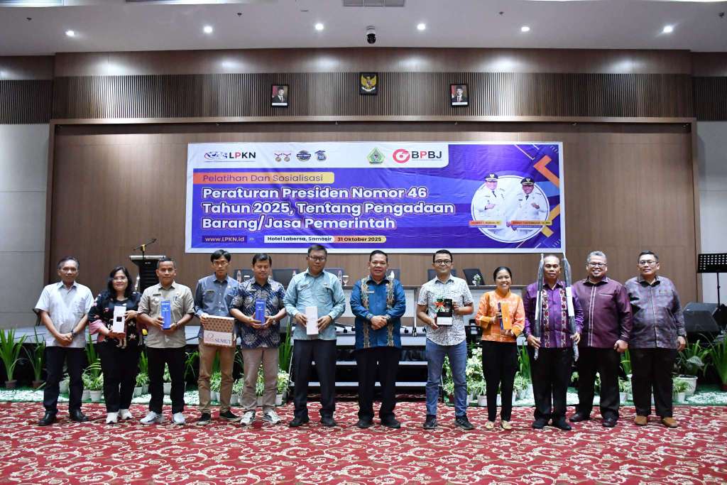 Pemkab Samosir Menggelar Sosialisasi dan Pelatihan Pengadaan Barang dan Jasa Pemerintah