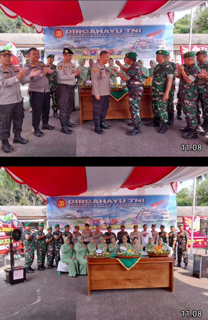 Polsek Talang Ubi Hadiri Peringatan HUT TNI ke-80, Wujud Sinergitas TNI–Polri dan Pemerintah Daerah