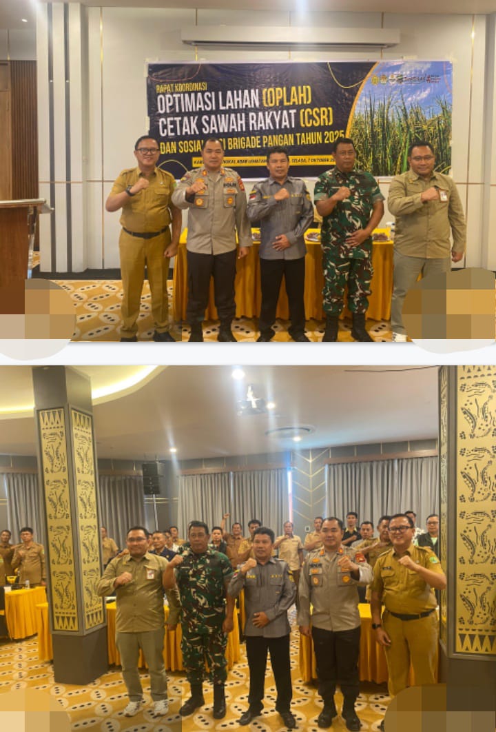 Polres PALI Hadiri Rapat Koordinasi Optimasi Lahan dan Sosialisasi Brigade Pangan Tahun 2025