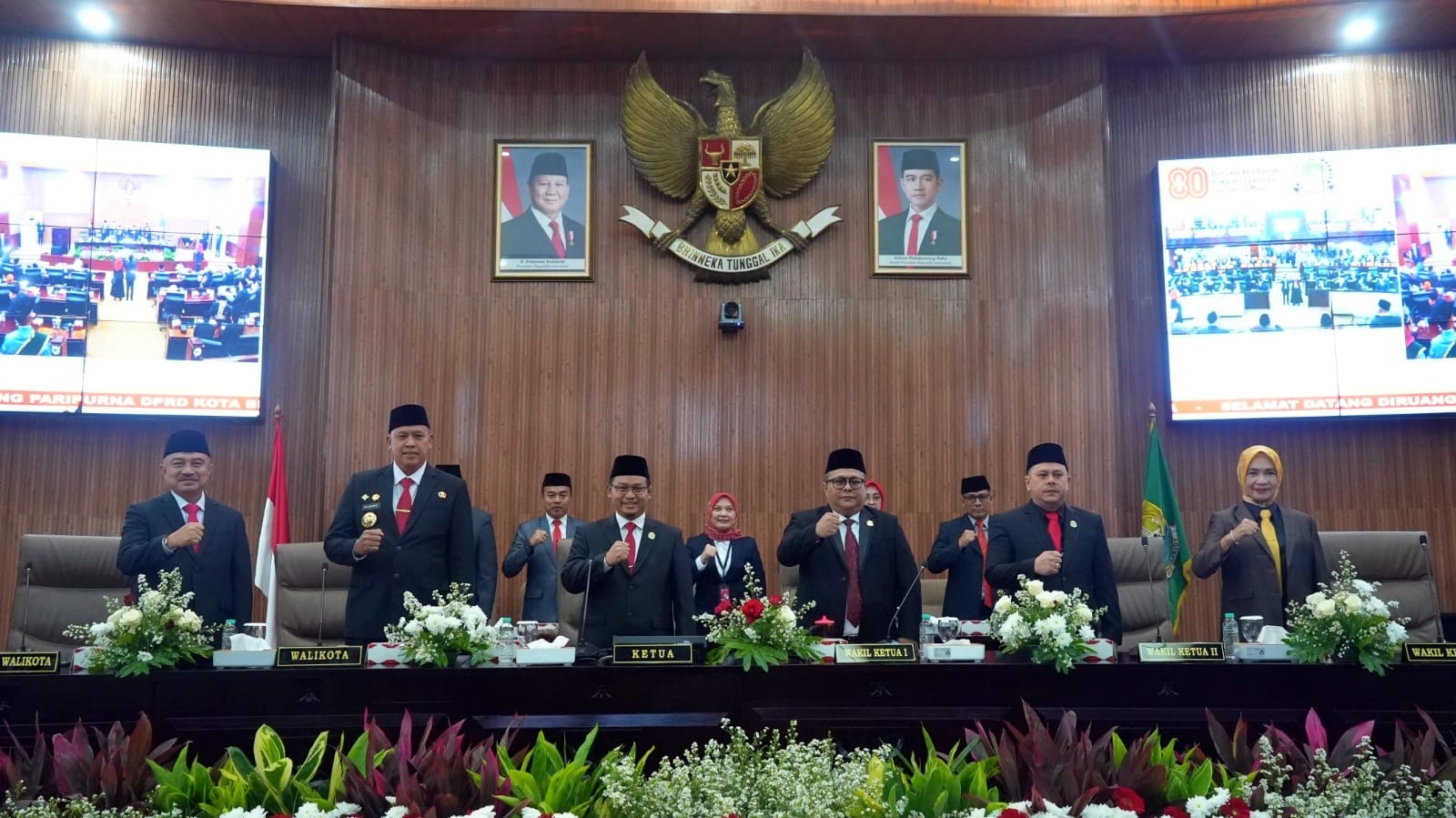 Menyambut HUT RI Ke – 80 DPRD Kota Bekasi Menggelar Rapat Paripurna Istimewa 