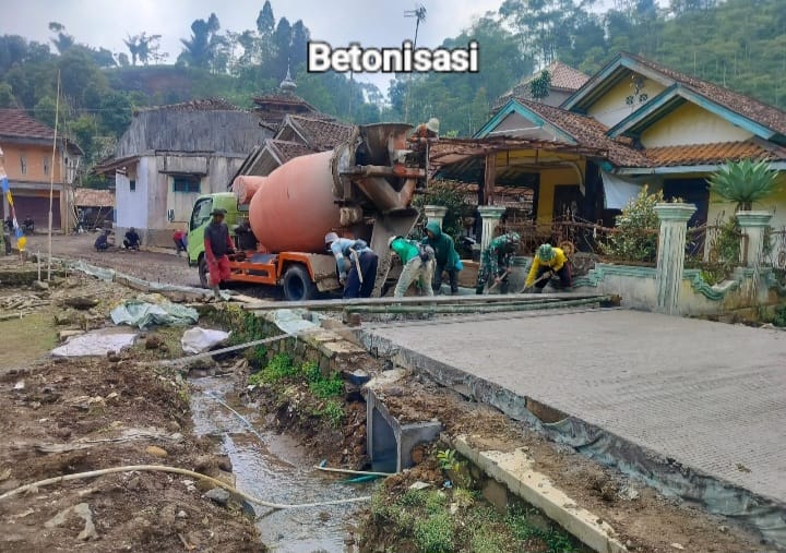 Betonisasi Jalan TMMD Ke-126 Rampung Total