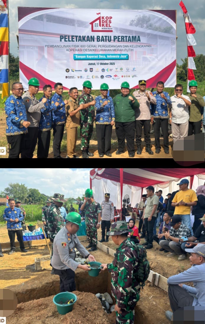 Peletakan Batu Pertama Koperasi Merah Putih di PALI, Simbol Semangat Gotong Royong Bangun Ekonomi Desa